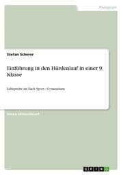 Cover von Einführung in den Hürdenlauf in einer 9.Klasse