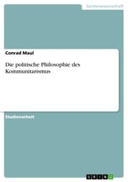 Cover von Die politische Philosophie des Kommunitarismus