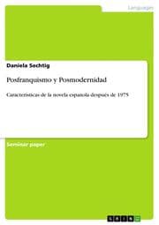 Cover von Posfranquismo y Posmodernidad