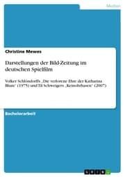 Cover von Darstellungen der Bild-Zeitung im deutschen Spielfilm