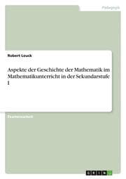 Cover von Aspekte der Geschichte der Mathematik im Mathematikunterricht in der Sekundarstufe I