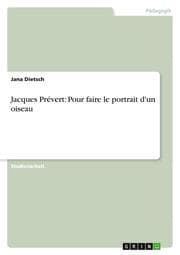 Cover von Jacques Prévert: Pour faire le portrait d'un oiseau