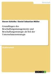 Cover von Grundfragen des Beschaffungsmanagements und Beschaffungsstrategie als Teil der Unternehmensstrategie