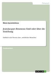 Cover von Jean-Jacques Rousseau: Emil oder über die Erziehung