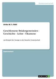 Cover von Geschlossene Brüdergemeinden - Geschichte - Lehre - Ökumene
