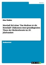 Cover von Marshall McLuhan: Das Medium ist die Botschaft