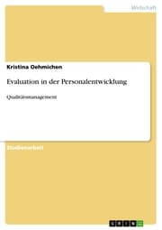 Cover von Evaluation in der Personalentwicklung