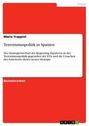Cover von Terrorismuspolitik in Spanien
