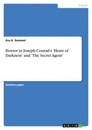 Cover von Horror in Joseph Conrad's 'Heart of Darkness' and 'The Secret Agent'
