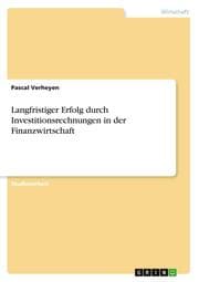 Cover von Langfristiger Erfolg durch Investitionsrechnungen in der Finanzwirtschaft