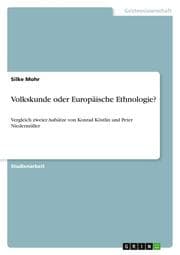 Cover von Volkskunde oder Europäische Ethnologie?