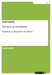 Cover von Der Sport im Faschismus