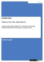 Cover von Hard to See, the Dark Side Is