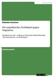 Cover von Ein empathisches Erzählspiel gegen Stagnation