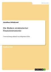 Cover von Die Risiken strukturierter Finanzinstrumente