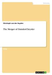Cover von The Merger of DaimlerChrysler