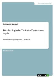 Cover von Die theologische Tiefe des Thomas von Aquin
