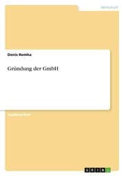 Cover von Gründung der GmbH