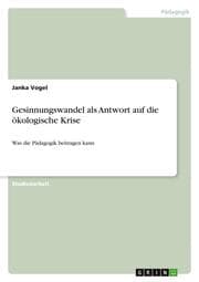 Cover von Gesinnungswandel als Antwort auf die ökologische Krise