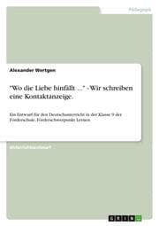 Cover von 'Wo die Liebe hinfällt ...' - Wir schreiben eine Kontaktanzeige.