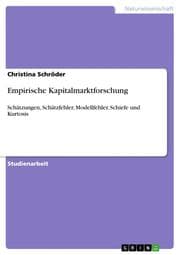 Cover von Empirische Kapitalmarktforschung