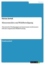 Cover von Massenmedien und Wahlbeteiligung
