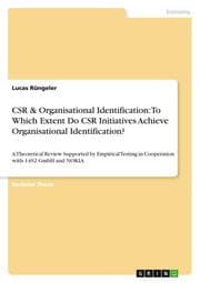 Cover von CSR & Organisational Identification: To Which Extent Do CSR Initiatives Achieve Organisational Identification?