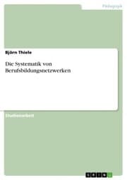 Cover von Die Systematik von Berufsbildungsnetzwerken