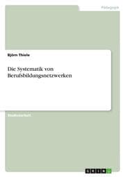 Cover von Die Systematik von Berufsbildungsnetzwerken