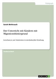 Cover von Der Unterricht mit Kindern mit Migrationshintergrund