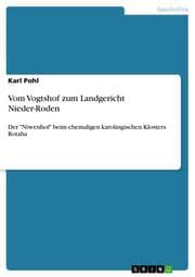 Cover von Vom Vogtshof zum Landgericht Nieder-Roden
