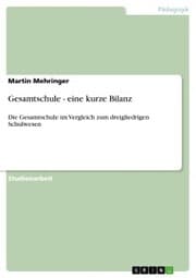Cover von Gesamtschule - eine kurze Bilanz