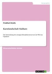 Cover von Karstlandschaft Südharz