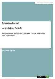 Cover von Angstfaktor Schule