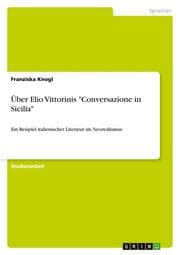 Cover von Über Elio Vittorinis 'Conversazione in Sicilia'
