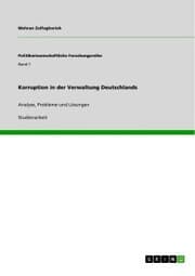Cover von Korruption in der Verwaltung Deutschlands