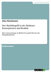 Cover von Der Machtbegriff in der Moderne: Konzeptionen und Realität
