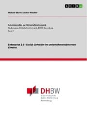 Cover von Enterprise 2.0 - Social Software im unternehmensinternen Einsatz