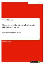 Cover von Paper on specific case study of Latvia (EU)/Russia border