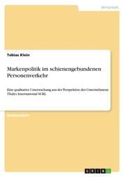 Cover von Markenpolitik im schienengebundenen Personenverkehr