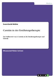 Cover von Carnitin in der Ernährungstherapie