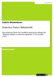 Cover von Francisco Franco Bahamonde