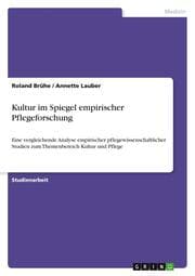 Cover von Kultur im Spiegel empirischer Pflegeforschung