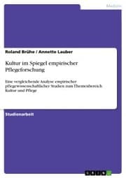Cover von Kultur im Spiegel empirischer Pflegeforschung