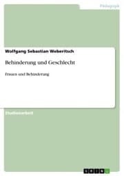 Cover von Behinderung und Geschlecht