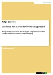Cover von Moderne Methoden des Preismanagements