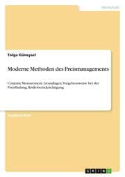 Cover von Moderne Methoden des Preismanagements