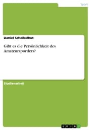 Cover von Gibt es die Persönlichkeit des Amateursportlers?