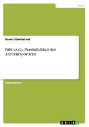 Cover von Gibt es die Persönlichkeit des Amateursportlers?