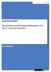 Cover von Kommentar und Zusammenfassung zu 'Go West' von Gert Raeithel